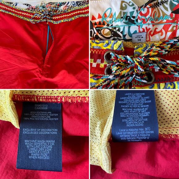 Robert Graham Swim Trunks Men's Size 38 - Picture 6 of 10